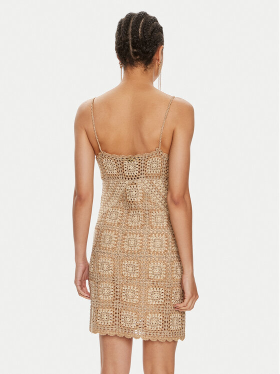 TWINSET TWINSET Strickkleid 241TT3312 Beige Slim Fit