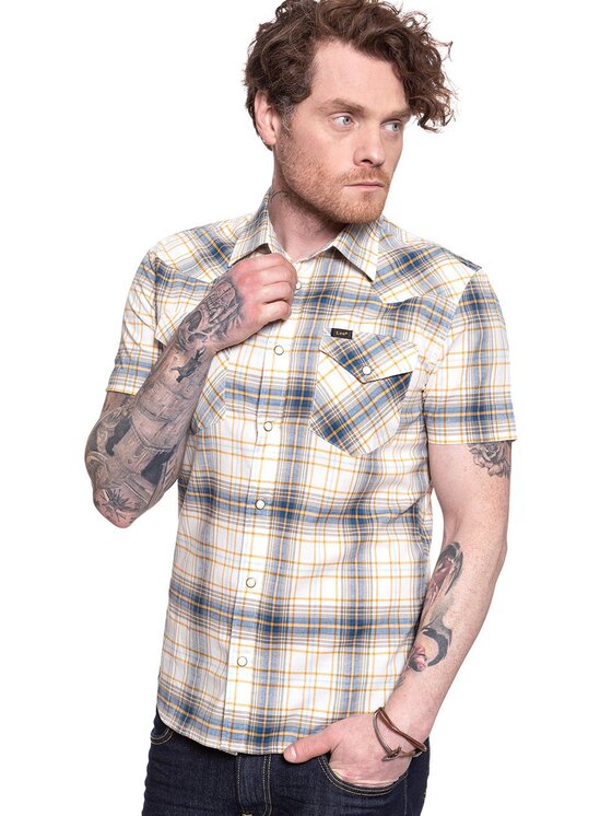 Lee Lee Camicia SS WESTERN Nero Regular Fit