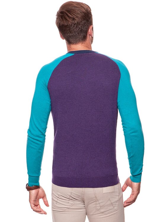 Wrangler Wrangler Sweter RAGLAN KNIT Niebieski Regular Fit