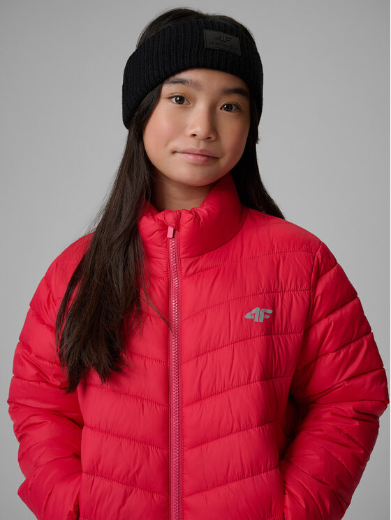 4F 4F Kurtka puchowa OUTERWEAR Różowy Regular Fit
