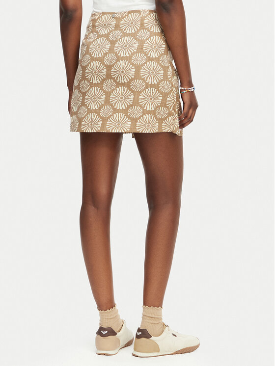 Roxy Roxy Mini suknja Summer Cocktail ERJWK03176 Bež Regular Fit