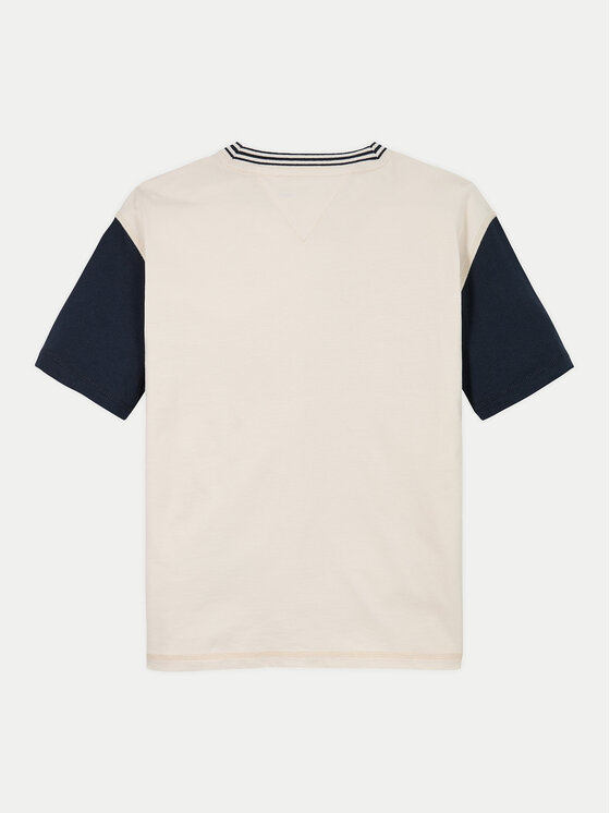 Tommy Hilfiger Tommy Hilfiger T-krekls Monotype Graphic KB0KB09360 Bēšs Regular Fit
