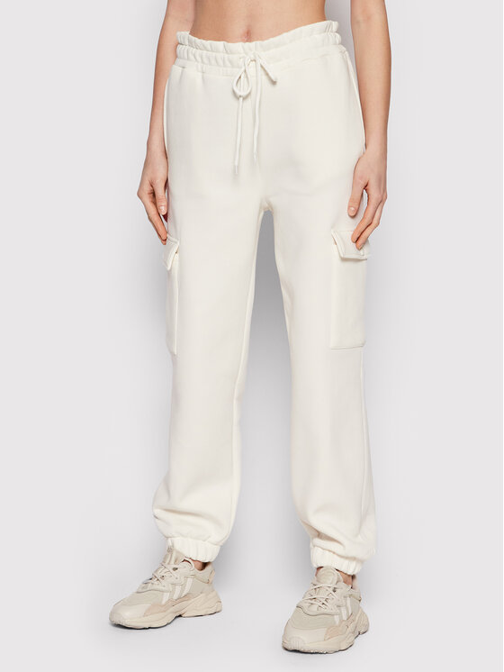 NA-KD Pantaloni da tuta Big Pocket 1100-005494-0244-003 Beige Regular Fit, taglia : XS