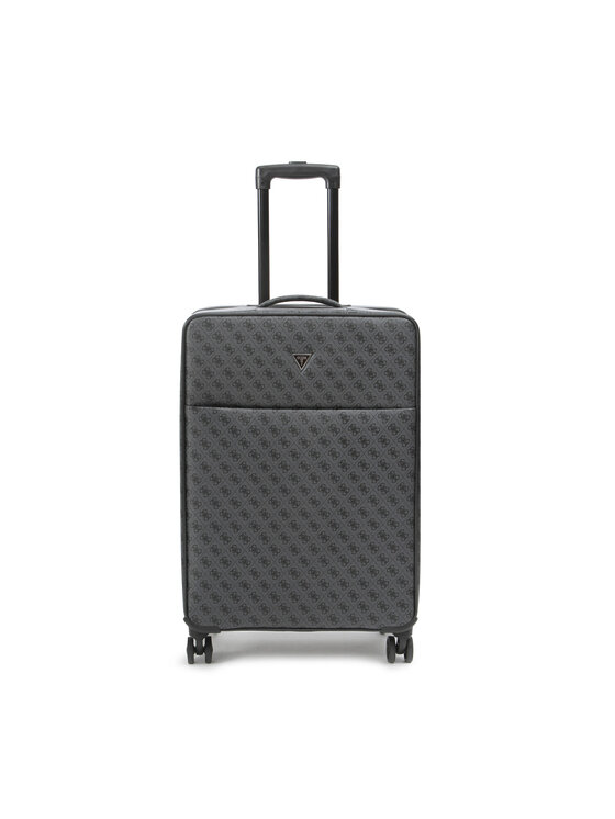 Guess Veľký kufor Vezzola Travel TMVZLS P3302 Čierne rhodiované