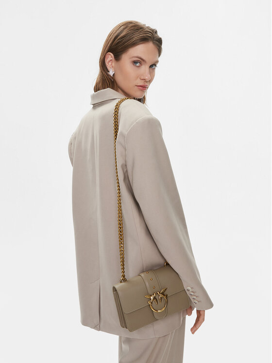 PINKO Pinko Дамска чанта Love One Mini C AI 23-24 PLTT 10058 A0F1 Сив