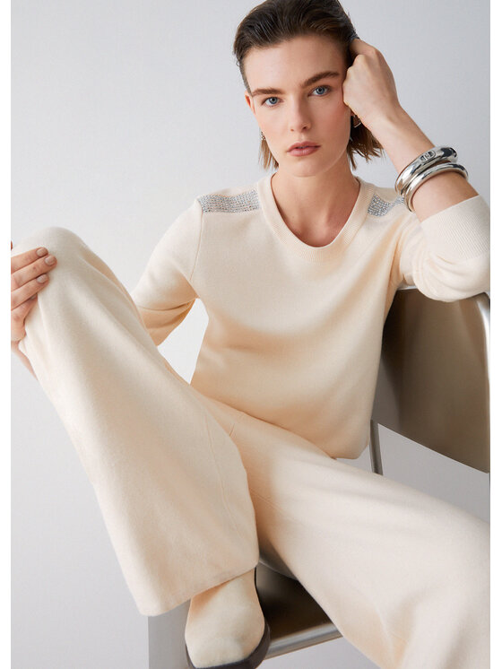 Liu Jo Liu Jo Maglione TA6043MS59LX0659 Beige Regular Fit