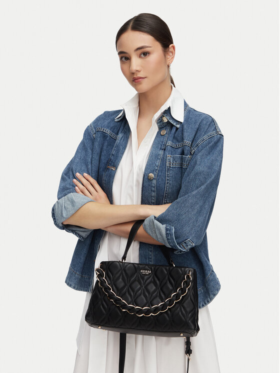 Guess Geantă Maxine HWQG97 33050 Negru