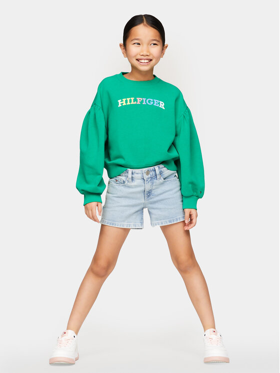 Tommy Hilfiger Tommy Hilfiger Szorty jeansowe Nora KG0KG07917 Niebieski Regular Fit