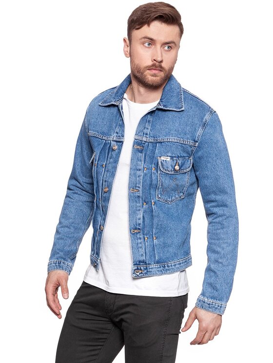Wrangler Wrangler Giacca di jeans RETRO JACKET Blu Slim Fit