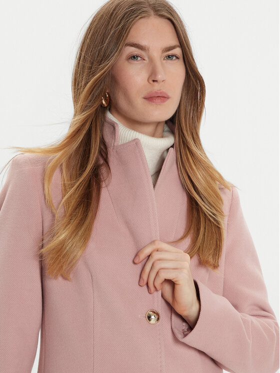Maryley Maryley Cappotto di transizione 24IB808/14CM Rosa Regular Fit
