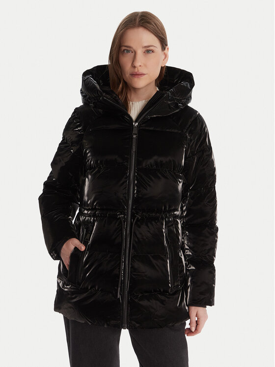 DKNY DKNY Geacă de iarnă DLEMPS63 Negru Regular Fit