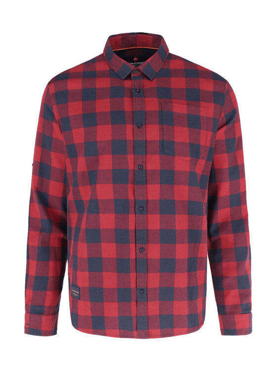 Volcano Volcano Koszula M09021-W24 Czerwony Slim Fit