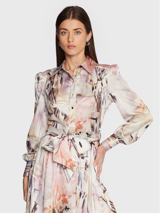 Vestito chemisier 3RGK16 7099Z Multicolore Regular...