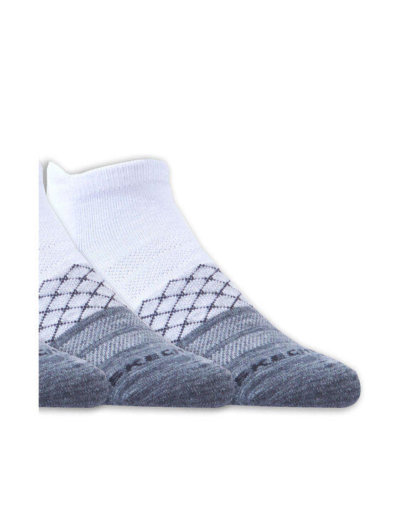 Skechers Skechers Skarpety krótkie S113709-WBK Biały