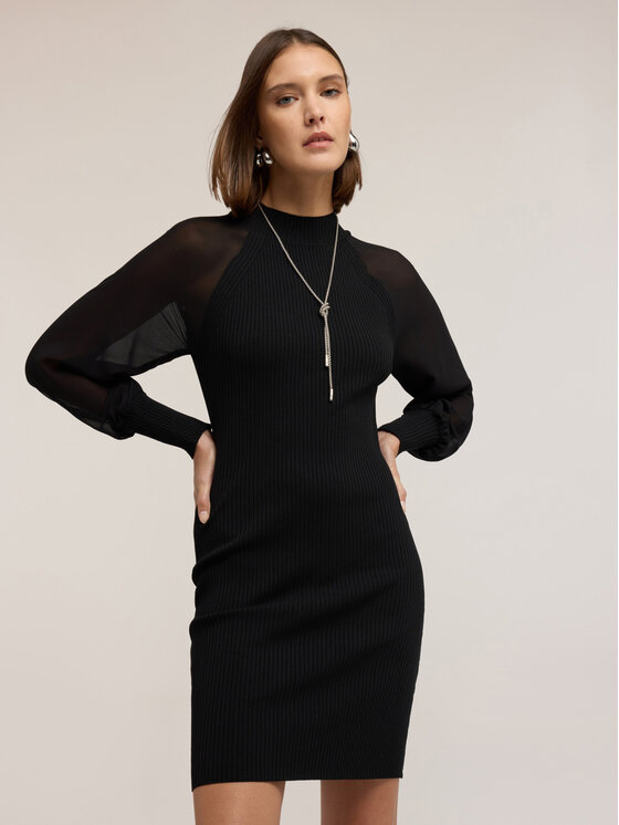 Motivi Motivi Vestito 7622W001535N033 Nero Regular Fit