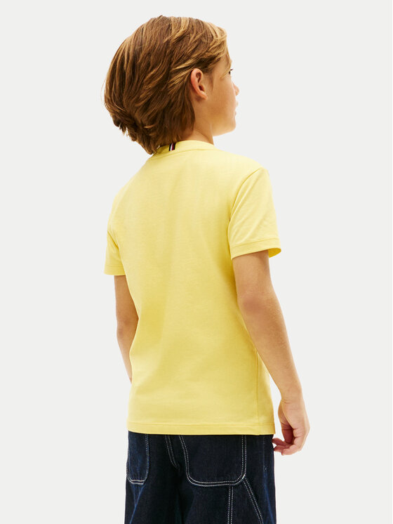 Tommy Hilfiger Tommy Hilfiger T-Shirt KB0KB10420 Žlutá Regular Fit