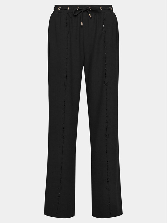 Liu Jo Sport Liu Jo Sport Pantaloni din material TA4261 TS423 Negru Regular Fit