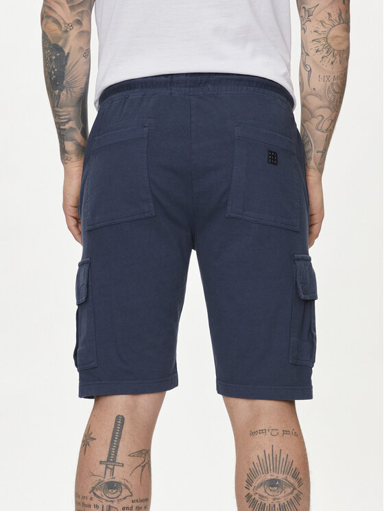 Blend Blend Šortky z materiálu 20716745 Tmavomodrá Regular Fit