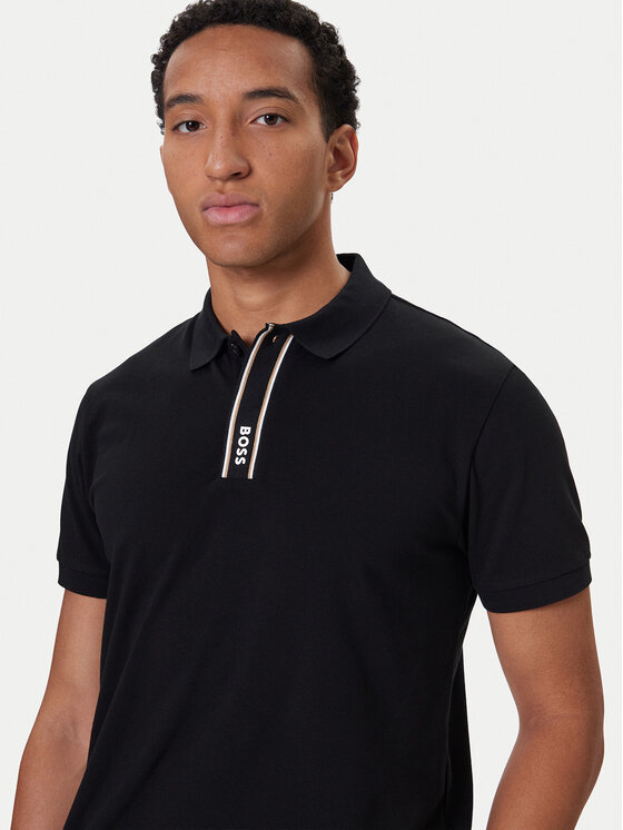 BOSS BOSS Поло Paddy 50549362 Чорний Regular Fit