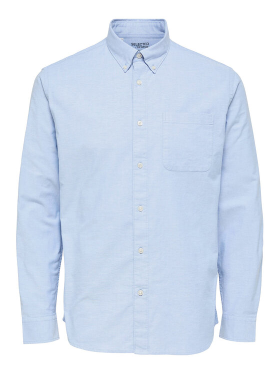 Selected Homme Selected Homme Cămașă Rick 16077359 Albastru celest Regular Fit