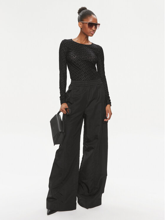 user_676b92d4 ページ Bluzka PINKO Beccaccia body drapowana czarna - EGO IST IN