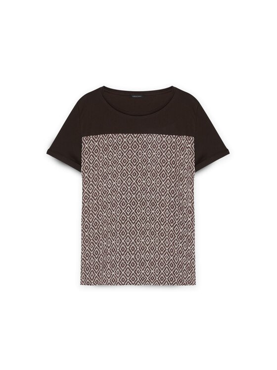 Fiorella Rubino Fiorella Rubino T-Shirt G00SL108811N0Z2 Brązowy Regular Fit