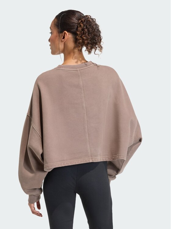 adidas adidas Bluza 159286 Brązowy Oversize