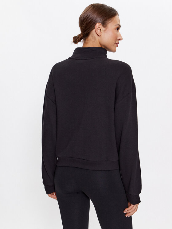 Vans Vans Majica dugih rukava Leighton Mock Neck Fleece VN000A5V Crna Regular Fit