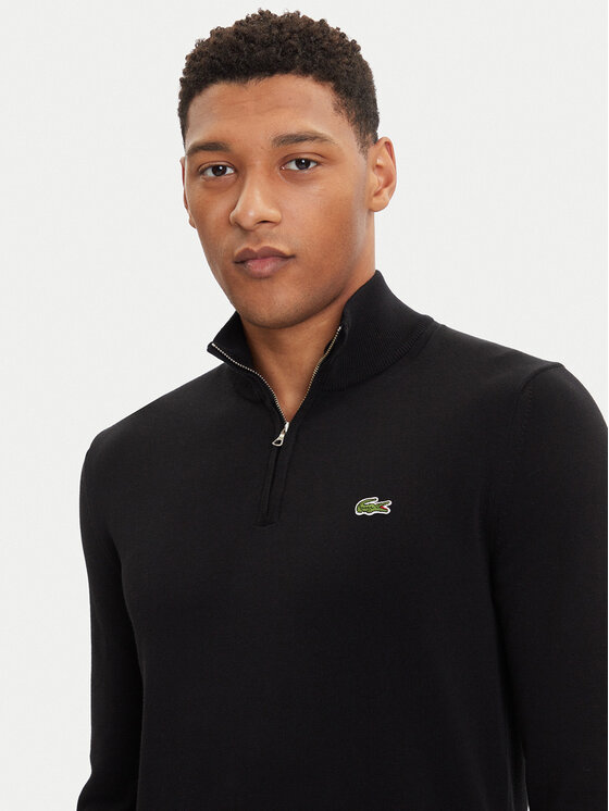 Lacoste Lacoste Πουλόβερ AH1980 Μαύρο Classic Fit