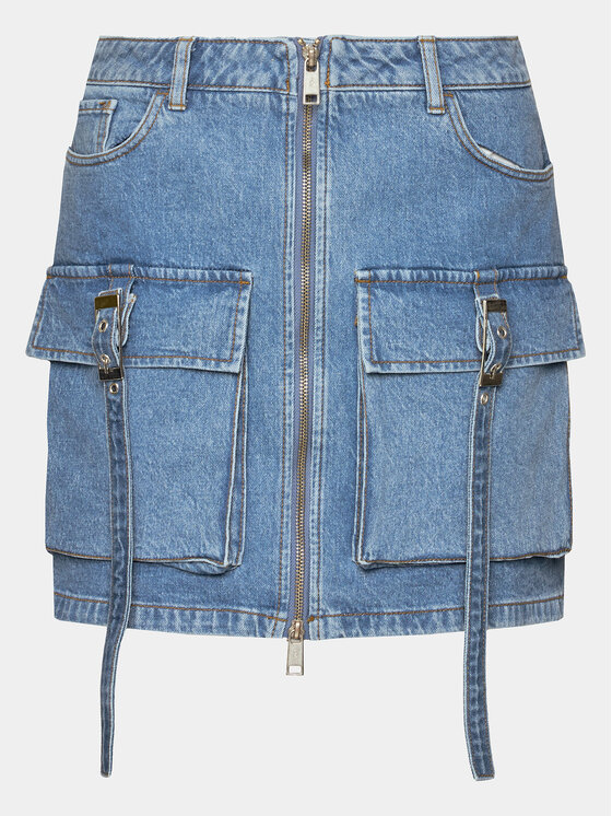 Gestuz Gestuz Farmer szoknya Zoy 10908709 Kék Slim Fit