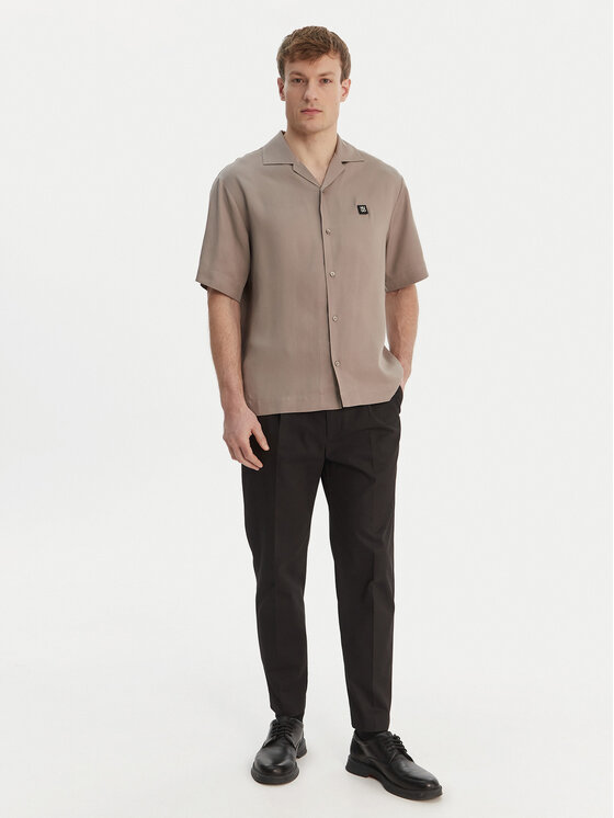 HUGO HUGO Cămașă Espino 50560593 Maro Oversize