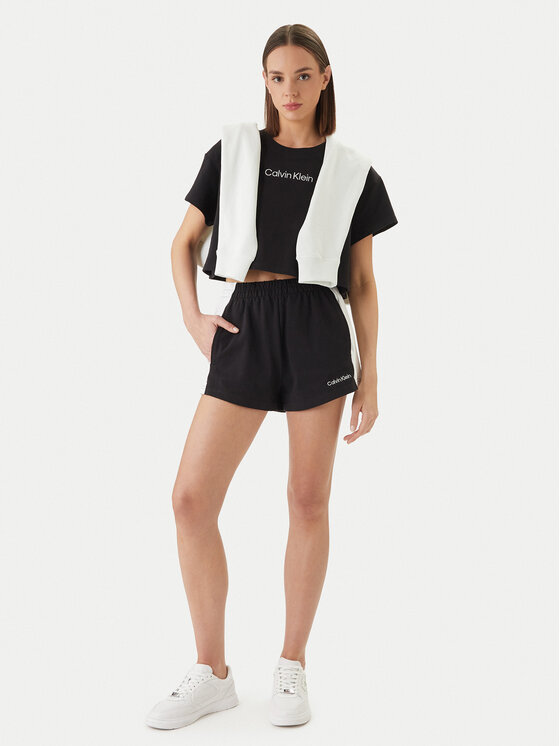 Calvin Klein Swimwear Calvin Klein Swimwear Tricou LV00Q61201 Negru Relaxed Fit