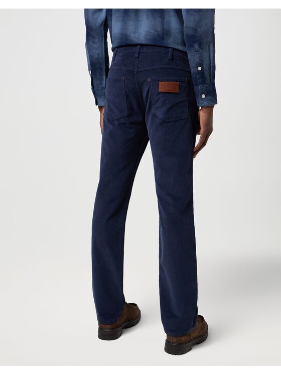 Wrangler Wrangler Spodnie materiałowe GREENSBORO Granatowy Straight Leg