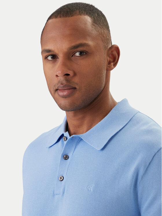 Calvin Klein Calvin Klein Polokošile Supima LV04LC326G Modrá Regular Fit