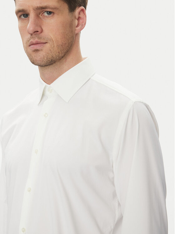 BOSS BOSS Koszula P-Hank 50503356 Biały Slim Fit