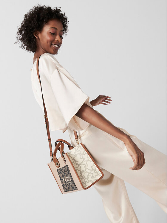 TOUS TOUS Rankinė Shopper M.Amaya K Icon 2001660343 Smėlio