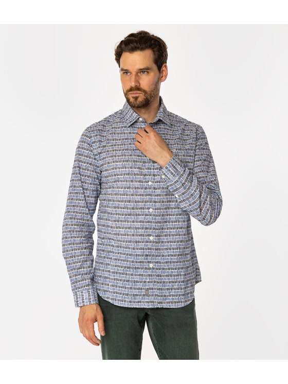 Lee Cooper Lee Cooper Koszula DANIELS Niebieski Slim Fit