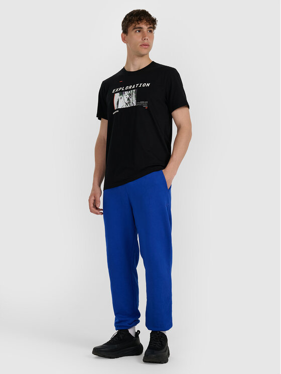 4F 4F T-Shirt NIGHT CITY Czarny Regular Fit