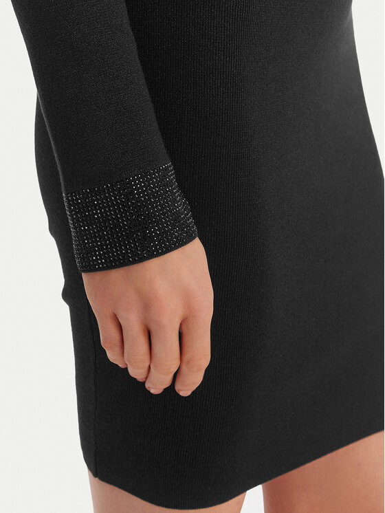 Guess Guess Трикотажна сукня W6RK61 Z4842 Чорний Regular Fit