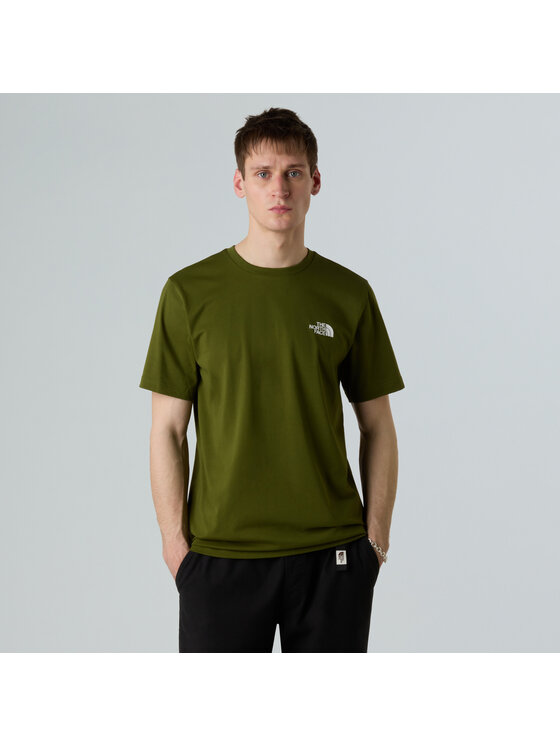 The North Face The North Face T-Shirt Simple Dome Tee Khaki Regular Fit