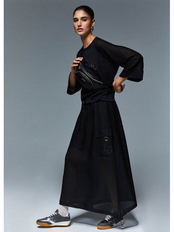 Liu Jo Liu Jo Gonna midi TA6232T290A22222 Nero Regular Fit