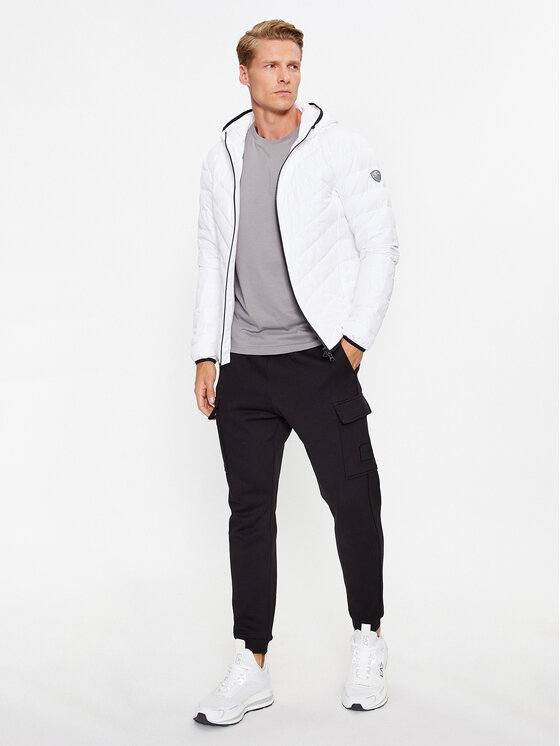 EA7 Emporio Armani EA7 Emporio Armani Vatovaná bunda 8NPB14 PNE1Z 1100 Bílá Regular Fit