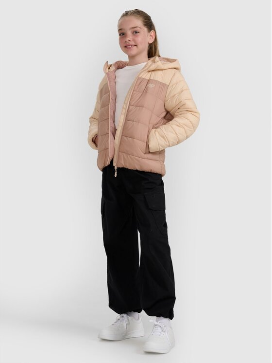 4F 4F Kurtka puchowa 4FJRAW25TDJAF0771-83S Brązowy Regular Fit