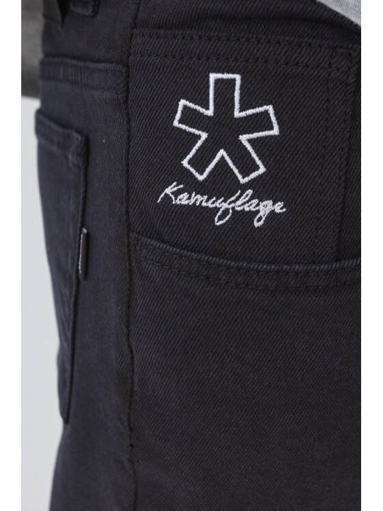 Kamuflage Kamuflage Jeansy Embroider Czarny Regular Fit