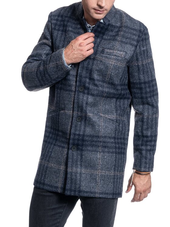 Only & Sons Only & Sons Cappotto ONSWILBURT CHECK COAT BOX Grigio Regular Fit