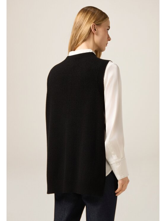 Oltre Oltre Sweter M187E002210N033 Czarny Over Fit