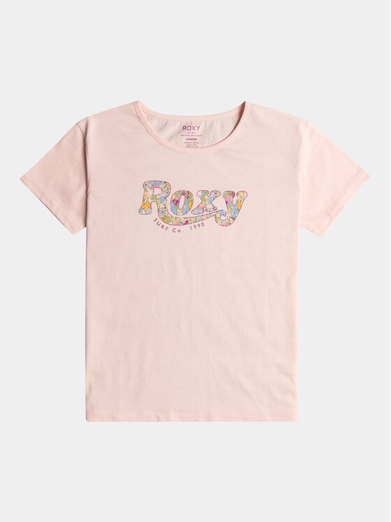 Roxy Roxy Тишърт Day And Night A Tees ERGZT04008 Розов Regular Fit