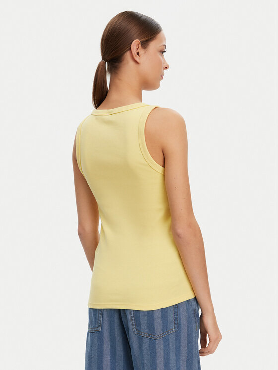 HUGO HUGO Top Datamia 50514489 Żółty Slim Fit