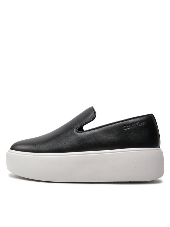 Calvin Klein Calvin Klein Tenisice FLATFORM CUPSOLE SLIP ON LTH HW0HW01893 Crna