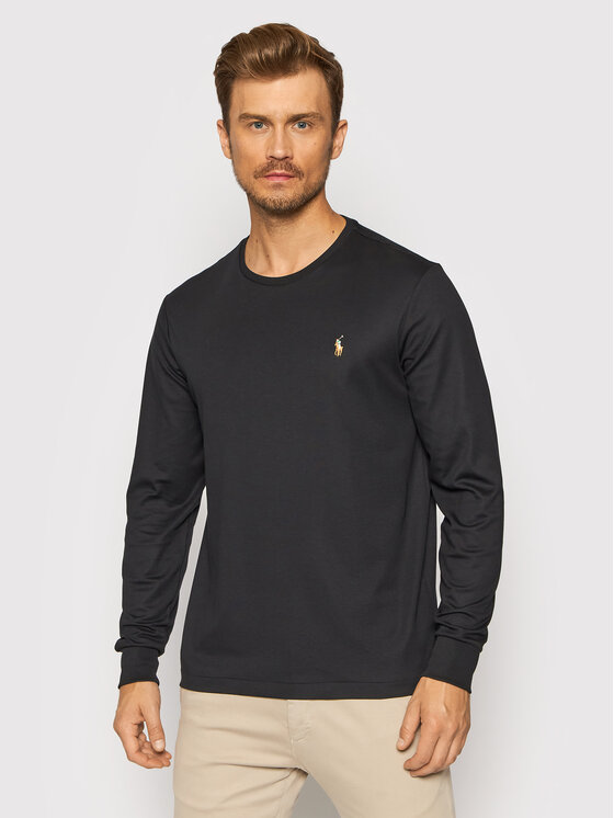 Polo Ralph Lauren Longsleeve krekls 710760121 Melns Slim Fit